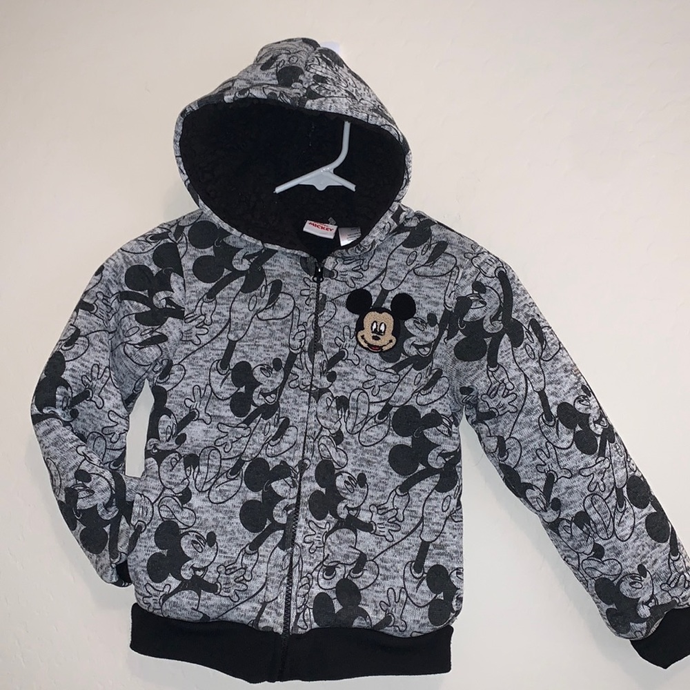 DISNEY JUNIOR MICKEY BRAND NEW SIZE 7 LINED SUPER CUTE JACKET - Picture 1 of 9